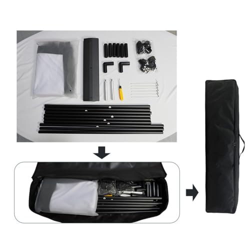 Pantalla de proyector plegable para exterior 100" 16:9 miniatura 3