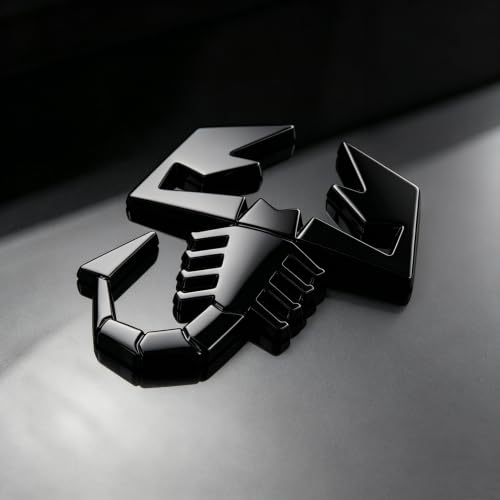 Image of 3D Scorpion Chrome Emblems Badges Sticker Car Vehicle, Truck, Motorcycle, RV, Scooter, SUV, Door, Window, Room, Wall and More Decoration (Black Scorpion)
