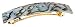 France Luxe Classic Rectangle Barrette - South Sea