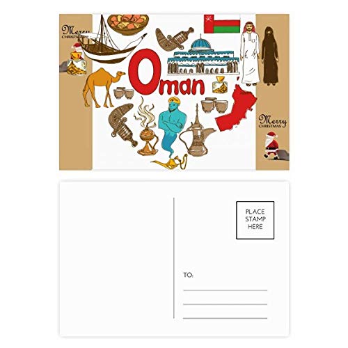 Cartes postales Oman Love lot de 20 au format paysage panoramique
