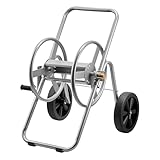 VEVOR Hose Reel Cart, 200/300 ft High-Pressure Garden Hose Cart, Hoses Reel Carts with Two Wheels, Handle & Heavy-Duty Mesh Storage Basket, Portable Hoses Reels for Garden Watering, Car Washing