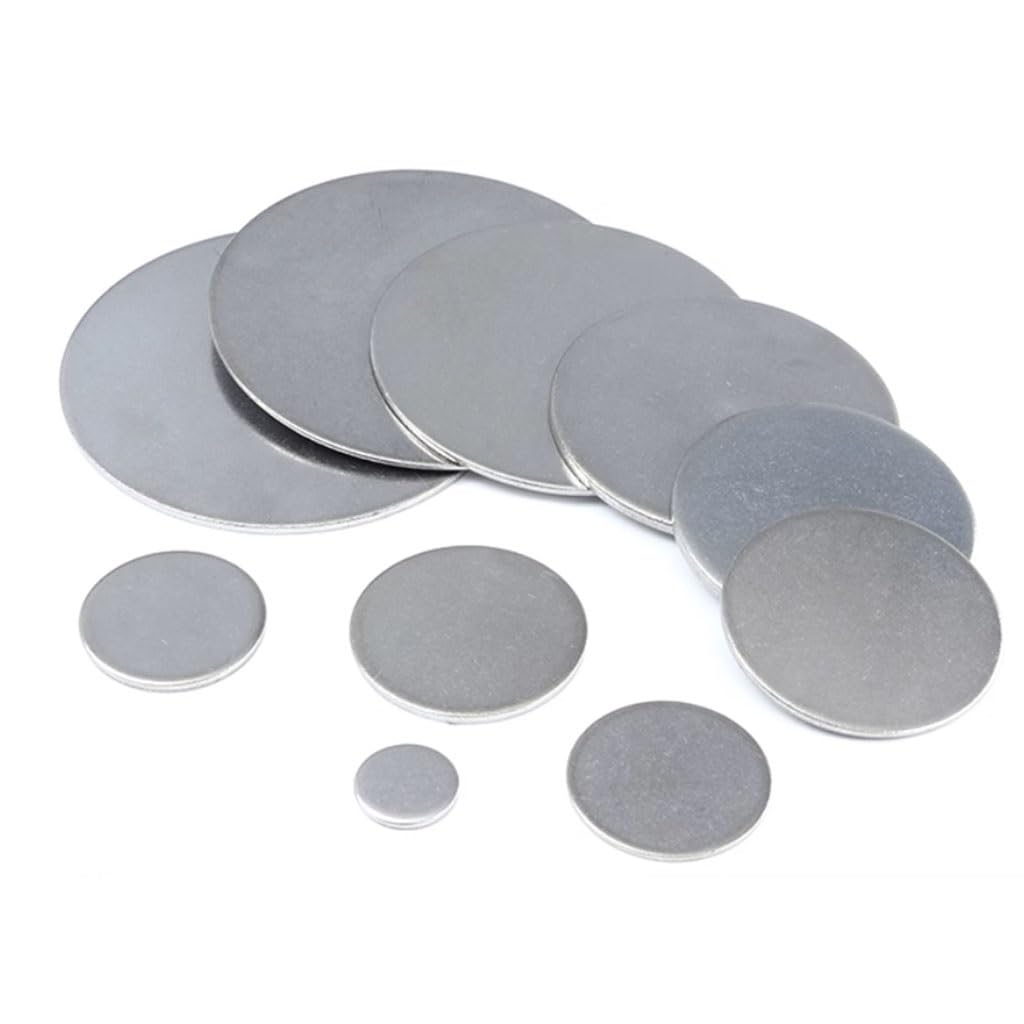 lamiera di acciaio, Dischi rotondi in acciaio inossidabile 304 Diametro 15-26 mm Spessore 1-2,7 10 pezzi (15 * 1,8 mm)(26mm*1.1mm)