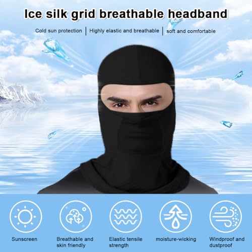 Image of PROBEROS Balaclava for Men Face Mask Sun UV Protection Breathable Full Head Mask for Men Women Skiing Cycling