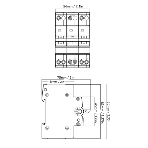 Chave de Isolamento de Transferência de Energia, Interruptor de Conversão Manual 63A 400V Com Sobrec