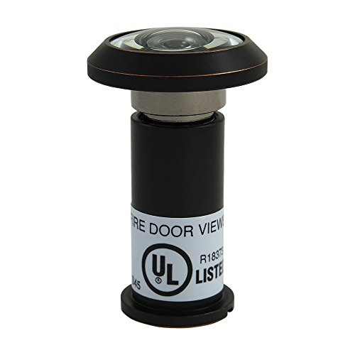 Pack Of 10 Abh Solid Brass 200 Degree Peephole Door Viewer Ul Rated Glass Lenses Oil Rubbed Bronze #TOP1
