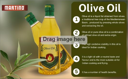 Image of Martino olive oil 1 litre Classic Olive Oil for Indian Cooking Rich in Antioxidants | Ideal for Frying, roasting, sauteing| Extra Light|Neutral Flavour