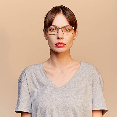 GAMMA RAY OPTICS Blue Light Blocking Glasses Anti Eye Strain 0.00