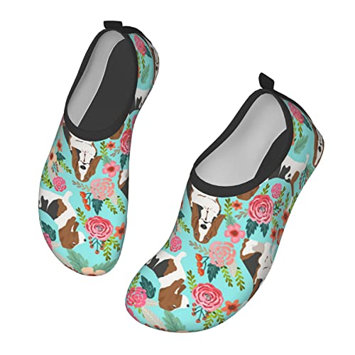 Unisex Barefoot Aqua Yoga Socks Quick-Dry Sweet Basset Hound And Vintage Florals Beach Swim Surf Water Shoes #TOP6