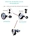 Glucrean Dash Cam Mount Compatible with CHORTAU/OldShark/NIUTA/Apexcam dashcam, Suction Cup Mount Easy to Install and Use, Strong Suction Power Hight Durability and Removeable 2 Pcs
