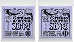 Ernie Ball Slinky 6-String w/small ball end 29 5/8 scale Baritone Guitar Strings - 13-72 Gauge