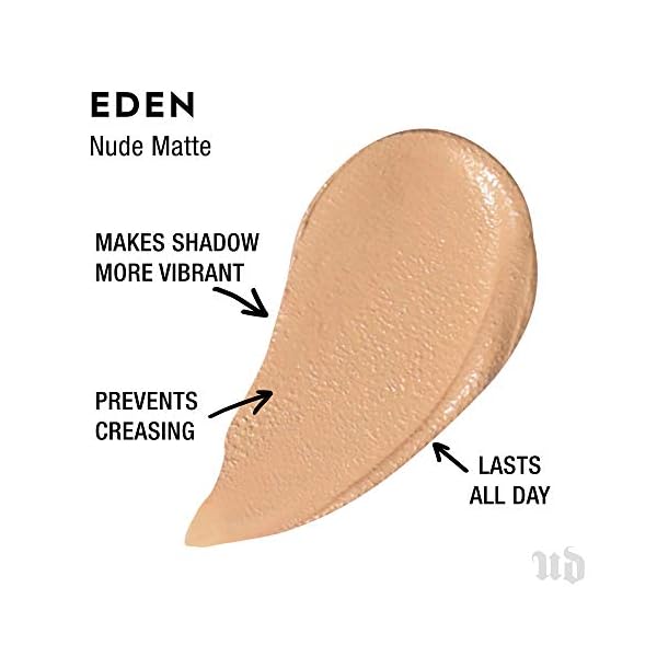 Urban-Decay-Eyeshadow-Primer-Potion-Eden-Award-Winning-Nude-Matte-Eye-Primer-for-Crease-Free-Eyeshadow-Makeup-Looks-Lasts-All-Day-033-fl-oz Urban Decay Matte Eyeshadow Primer Potion Eden, Matte Eye Primer, Crease-free Eye Makeup Looks, Smooths & Preps Eyelid Base for Vibrant Color, All-day Wear, All Skin Tones, Vegan - 0.33 fl oz