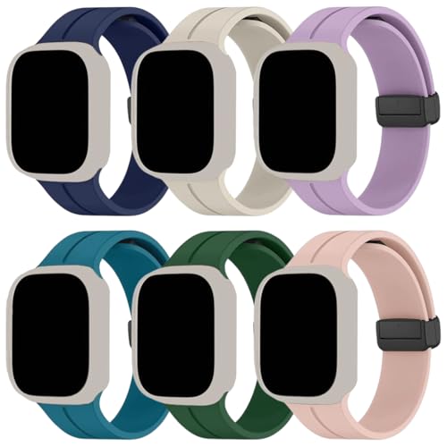 Image of MINX Soft Silicone Strap Compatible with Apple Watch 38mm /40mm /41mm /42mm /44mm /45mm /46mm /49mm Series 1-11 & Ultra | Durable, Adjustable & Comfortable | Combo Pack