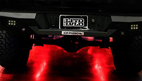 Kit LED RGB para bajo auto, 4 tiras universales miniatura 6