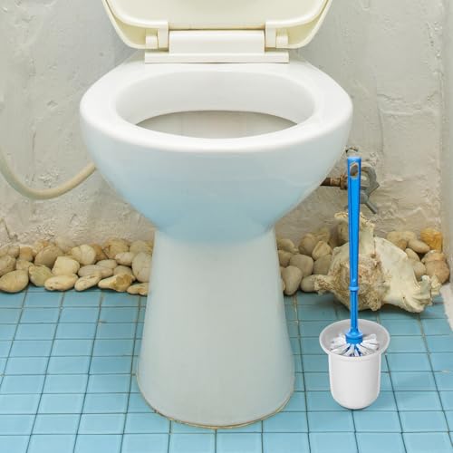 Porte-brosse WC BESTYASH compact avec rangement intégré anti-gouttes