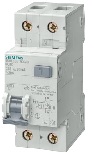 Image of Siemens 5SU1353-1KK10 1P+N RCBO Elm, White