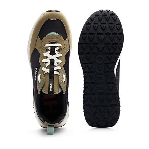 Image of HUGO Mens Running Style Mix Material Sneakers