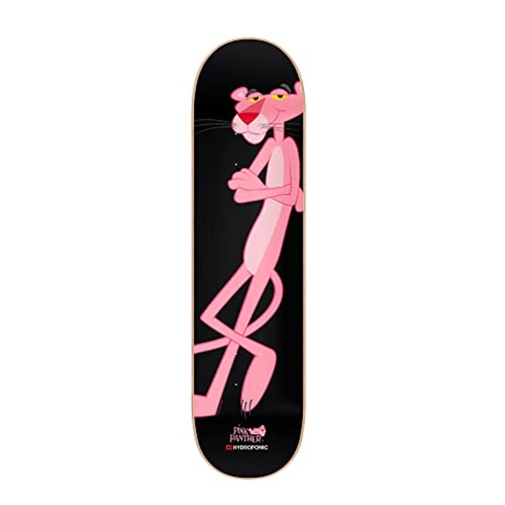 Hydroponic Pink Panther Collaboration DK Skateboard, Adults Unisex, Black,  8.2