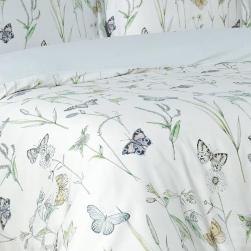Majestic Giftware Madison Linen 4-Piece 44" Twin Size Bedding Set (BL501-44T-4-4pc Set), Seagate Spring - Aqua 300 Thread Count Cotton Sateen | 1 Fitted Sheet, 1 Duvet, 2 Pillowcases