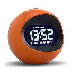 NEWGATE® Centre of The Earth Alarm Clock | Round Retro Digital LCD Clock | Orange | Ideal for NEWGATE® Centre of The Earth Alarm Clock | Round Retro Digital LCD Clock | Orange | Ideal for item