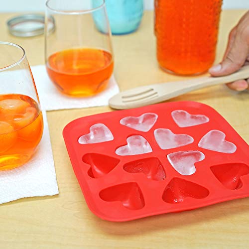 Fairly Odd Novelties Ice Cube Tray, One Pack, Red Hearts #TOP5