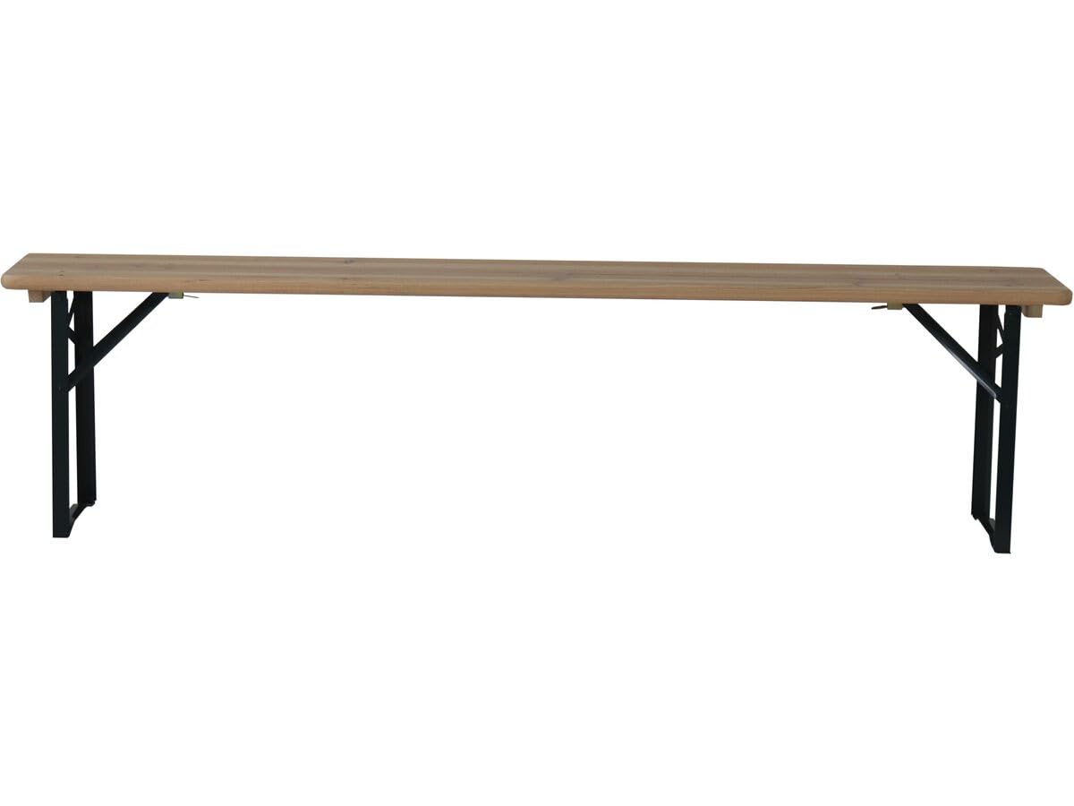 Habitat et Jardin Mesa de jardín Plegable Tipo Brasserie con 2 Bancos Lisboa - 176 x 46 x 75 cm - Marrón