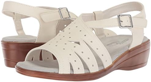 Easy Street Women's Roxanne Flat Sandal, White, 9 N US | Image 6