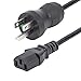 StarTech.com 15ft (4.5m) Hospital Grade Power Cord, 18AWG, NEMA 5-15P to C13, 10A 125V, Green Dot Medical Power Cable, PC Power Supply Power Cable, Printer/Monitor Power Cable - UL Listed (PXTMG10115)