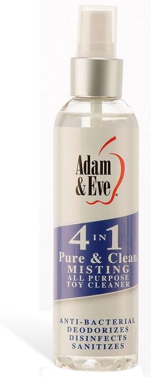Adam & Eve Sex Toy Cleaner, 4 In 1 Pure And Clean Misting Spray, ...