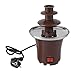 Ba30DEllylelly Mini fontana di cioccolato per uso domestico Fonduta elettrica fatta in casa Torre di fusione del cioccolato Macchina a cascata a tre strati
