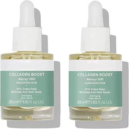 Advanced Collagen Boost Anti Aging Serum, Skin Care Glow Protect Serum, Natural Antiarrugas Esencia Levanta y aprieta la piel, Hidrata Esencias para todo tipo de piel (2 piezas) Cover