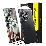 Cable Leader 2 + 2 Stück Hartglas für Oneplus 12 5G, 9H Härte, Kameraschutz, blasenfrei, 3D...