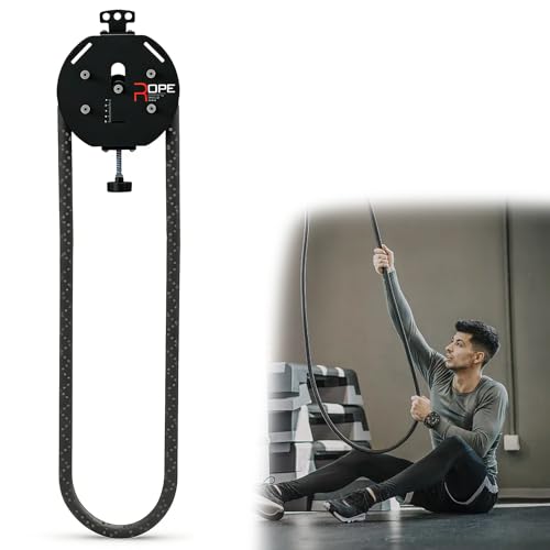 Máquina de tracción de cuerda sin fin, sistema de polea de cable portátil con resistencia ajustable, equipo de gimnasio en casa para brazos, espalda, entrenamiento de coordinación