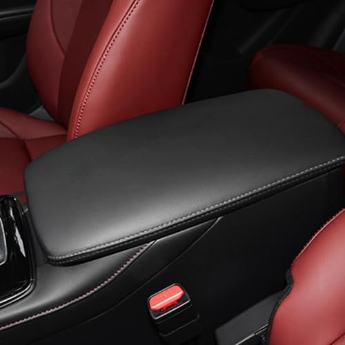 車用センターコンソールアームレスト滑り止め収納ボックスレザー保護カバー に適合するマツダ CX-30 CX30 2020 2021 2022用(Titanium-line)
