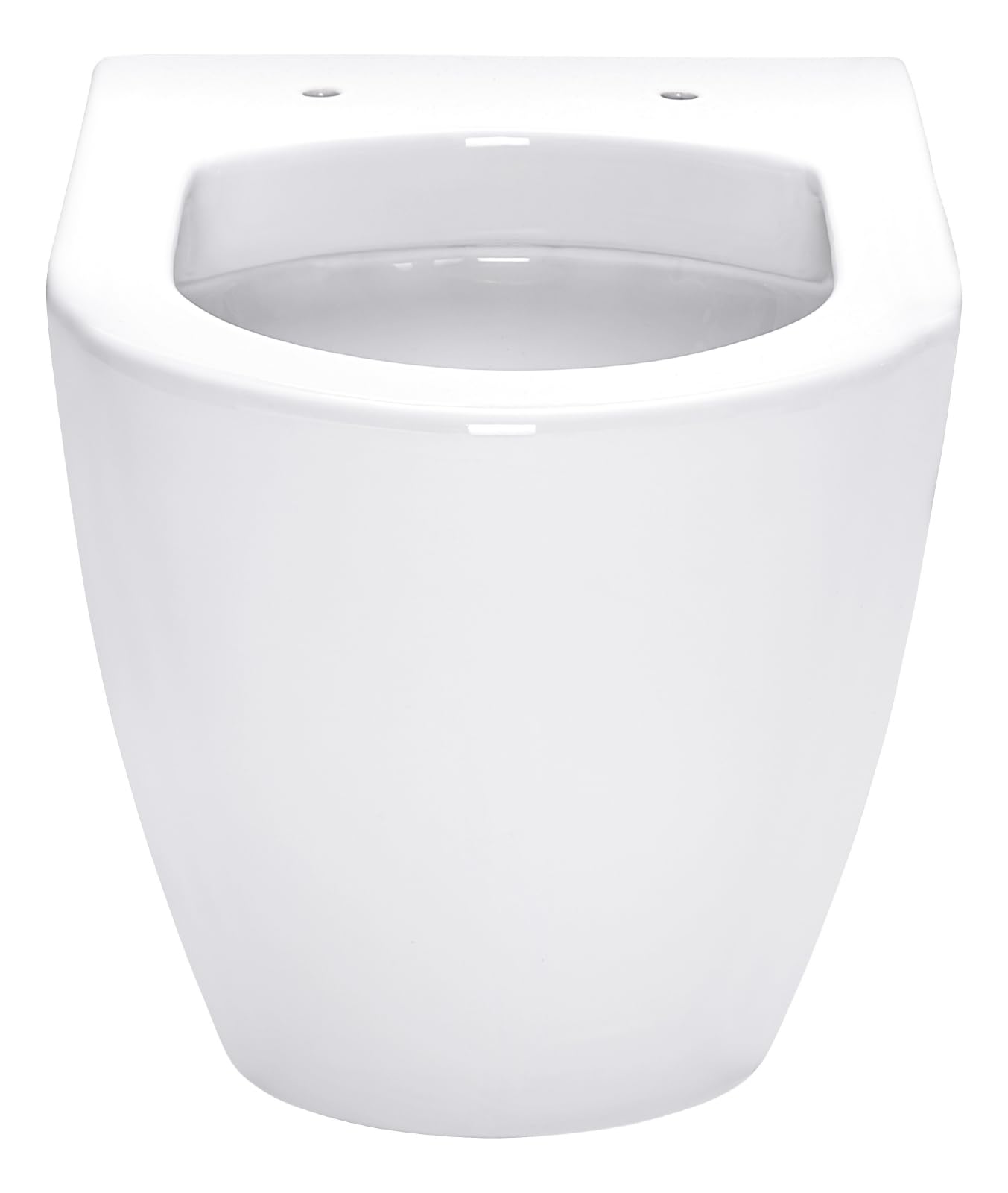 SCHÖNER WOHNEN WC suspendu sans rebord 50.5 x 35.5 x 36 cm blanc | 23.45 kg chasse d'eau profonde sortie horizontale