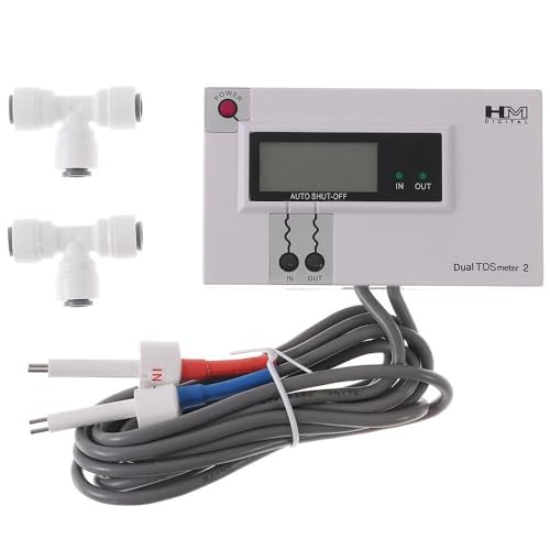 HM Digital DM-2 kommerzielle Inline-Dual TDS Monitor Meter Testing PPM fur Wasser