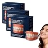 2026 Functional Dentures Full Silicone Dentures Soft Denture Reline Kit Natural Looking Soft and Comfortable Full Dentures Made of Silicone 3 Sets
