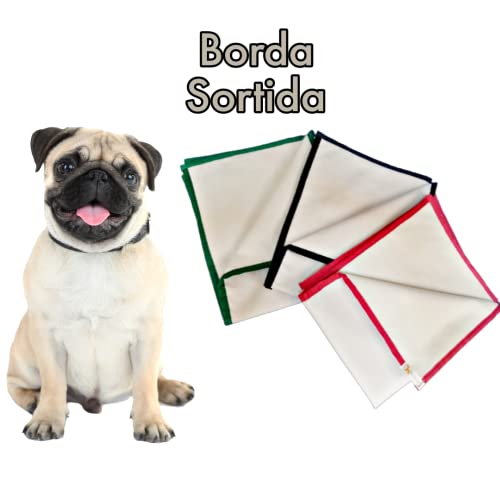 Tapetes Higiênicos Reutilizáveis e Laváveis para Cães Tam P (50 x 60 cm) Borda Sortida