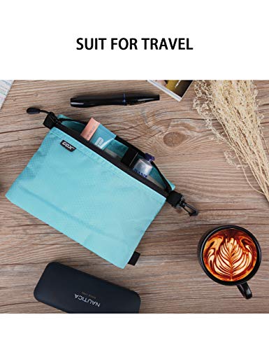 Gox Carry On Zipper Pouch Toiletry Bag Packing Sack Makeup Bag Digital Bag-Size Small (Blue) #TOP1