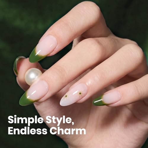 Image of Beetles Green Gel Nail Polish - 15ML /0.51Fl Oz, Hema Free Dill Green Gel Polish, Same Color Same Bottle, Soak Off UV LED Lamp Summer Nails Art, Manicure Salon DIY