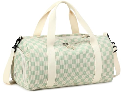 BLUBOON Duffle Bag Girls Kids Cute Gym Bag with Shoes Compartment & Wet Separation Waterproof Sports Overnight Travel Bag
