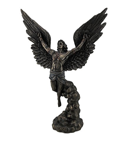 Veronese Design Flight of Icarus Cold Cast Bronze Greek Mythology Statue