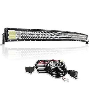 Uysoo 52Inch LED Light Bar Curved 785W Triple Row 78000LM Flood Spot Combo Beam 12V Led Bar Driving Lights Boat Lights Led Off Road Light Bars with Switch Wiring Harness for Trucks UTV ATV SUV Tactor