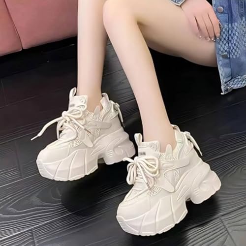 Chunky Sneakers for Women & Girls Walking Shoes with 2.7-Inch Thick Sole - Lightweight & Comfortable3