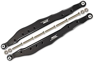 12pc Set Upgrades Aluminum Rear Lower Trailing Arms AXIAL 1/10 4WD RBX10 RYFT AXI03005 RC Cars by GPM (Black)