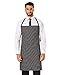 Dickies Chef Bib Apron, Stripe Black/White, One Size