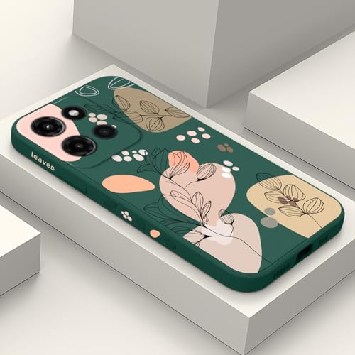 Étui Motorola Moto G Stylus 5G 2025 motif floral vert Morandi silicone chic