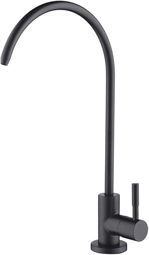 Grifo de agua potable, grifo de bebidas de cocina en acero inoxidable 304, grifo de filtro de agua pura sin espacio de aire para fregadero, apto