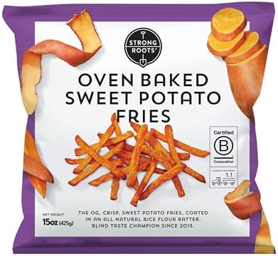 Amazon.com: Strong Roots Oven Baked Sweet Potato Fries, 15 oz., Vegan ...