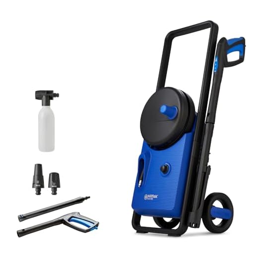 Nilfisk Hidrolimpiadora Core 140 Bar con regulador de Potencia en el Mango, para hogar, Exteriores y Coches, Azul