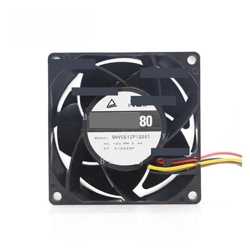 Ventilateur DC 12V 9HV0812P1G001 extracteur d'air chaud 80mm pour boîtier PC et serveur